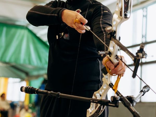 Close-up of a person meditating, focusing on the concept of breathing.